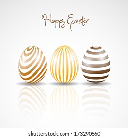 Easter eggs background - Happy easter illustration