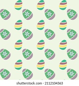 Easter eggs background. Vector icons