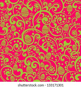 Easter eggs background. Vector Illustration