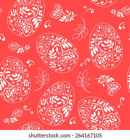 Easter eggs background. Vector illustration. 