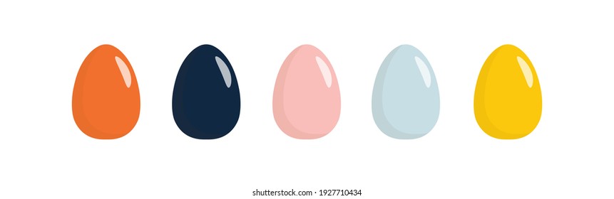 Easter eggs for banner design. Festive event banner. Invitation card, banner. Happy easter, decorated easter card, banner. Vector illustration. 