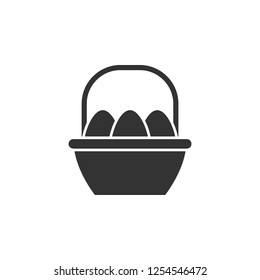 Easter Eggs, Basket Icon Can Be Used For Web, Logo, Mobile App, UI, UX