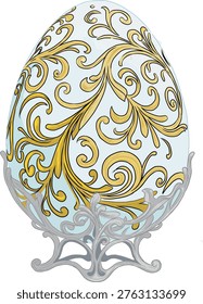 Easter eggs with beautiful decorations add to the quintessential Easter atmosphere