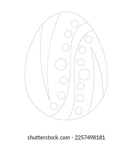 Los huevos de Pascua están bellamente ilustrados con círculos y artesanías simples.