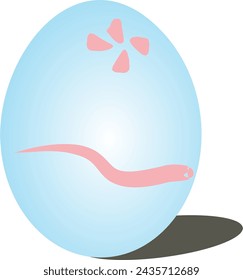 Easter eggs blue vector  07