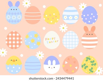 Easter Eggs and Easter Bunny Backgrounds Web graphics