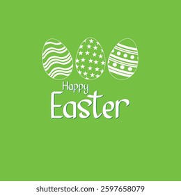 Easter eggs and , easter Bunny ears  background. Vector illustration.