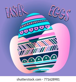 Easter eggs
Can be used for printing paper, suitable for festive invitations .

