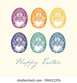 easter eggs card 