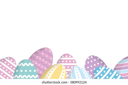 easter eggs card season vector illustration eps 10