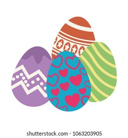 Easter eggs cartoons