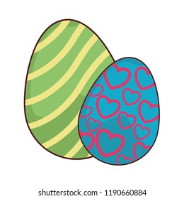 Easter eggs cartoons