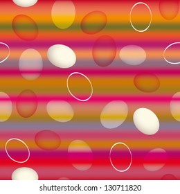 Easter eggs / Cheerful striped seamless wallpaper