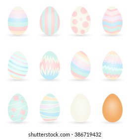 Easter eggs colorful