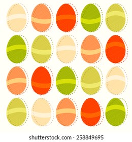 Easter eggs colorful decorative pattern illustration