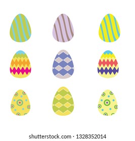 easter eggs colorful illustration