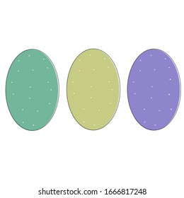 bunte Ostereier, Vektorillustration