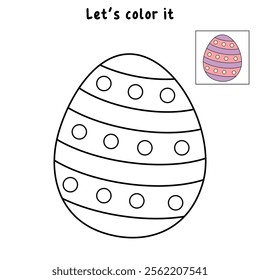 Easter Eggs coloring pages for easter worksheets printable for kids activity, Kindergarten and preschool. Trace and color Easter eggs worksheets. Easter eggs clipart vector.