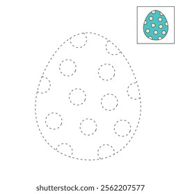 Easter Eggs coloring pages for easter worksheets printable for kids activity, Kindergarten and preschool. Trace and color Easter eggs worksheets. Easter eggs clipart vector.