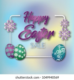 Easter eggs composition