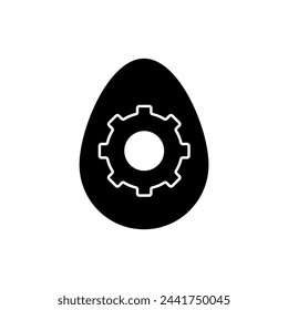 Ostereier Concept Line Icon. Einfache Elementdarstellung. Ostereier Konzept Umriss Symbol Design.