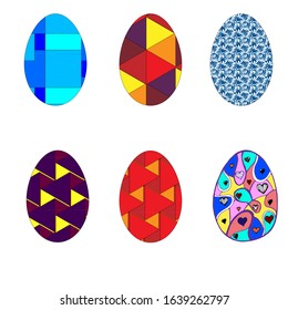 Easter eggs, easter day, background, postcard