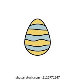 huevos de pascua, icono de color de la línea de decoración. Los signos y símbolos se pueden utilizar para web, logotipo, aplicación móvil, interfaz de usuario, UX