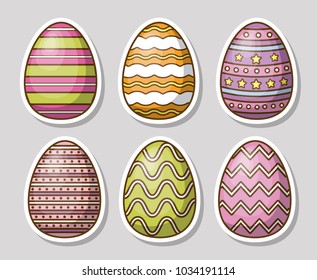 Easter eggs design - Shutterstock ID 1034191114