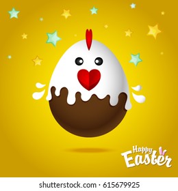 Easter eggs for design of Easter holidays. Vector illustration