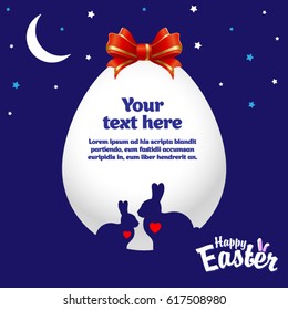 Easter eggs for design of Easter holidays. Vector illustration