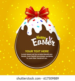 Easter eggs for design of Easter holidays. Vector illustration