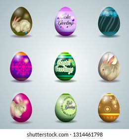 Easter eggs with designs