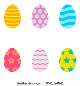 Easter eggs of different colors