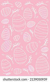 easter eggs in different colors poster for easter for holiday religious