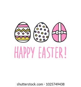 easter eggs doodle icon