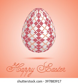 Easter eggs with embroidery