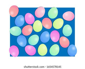 Easter eggs festival Vector illustration