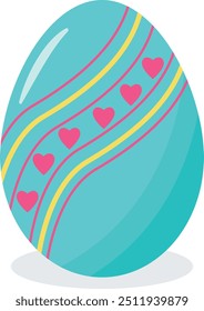 Huevos de Pascua con diseño floral y Abstractas. Ilustración de dibujos animados de Vector
