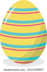 Huevos de Pascua con diseño floral y Abstractas. Ilustración de dibujos animados de Vector