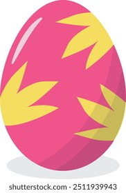 Huevos de Pascua con diseño floral y Abstractas. Ilustración de dibujos animados de Vector
