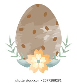 Easter Eggs And Flowers Decoration