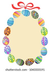 easter eggs frame
