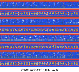 Easter eggs in a fun pattern