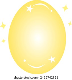 Easter eggs gold color vector 10
