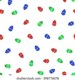 easter eggs green red blue pattern 