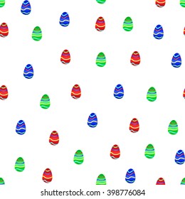 easter eggs green red blue pattern