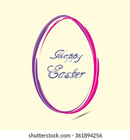 Easter eggs - greeting card