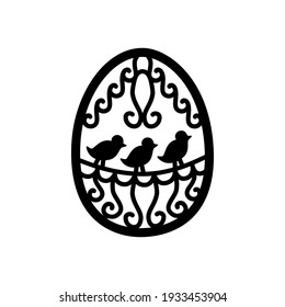 Huevos de Pascua Dibujar elementos decorativos en vectores para libro de colorantes. Negro y blanco