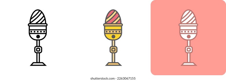  Easter Eggs Holder Icon, hese icons are perfect for designers who want to add an Easter touch to their projects, such as greeting cards, flyers, and social media posts