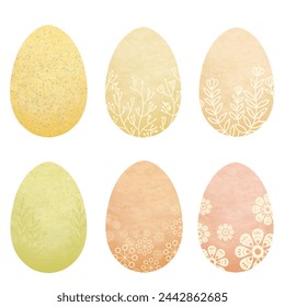 Easter eggs. Holidays celebration. Post cards